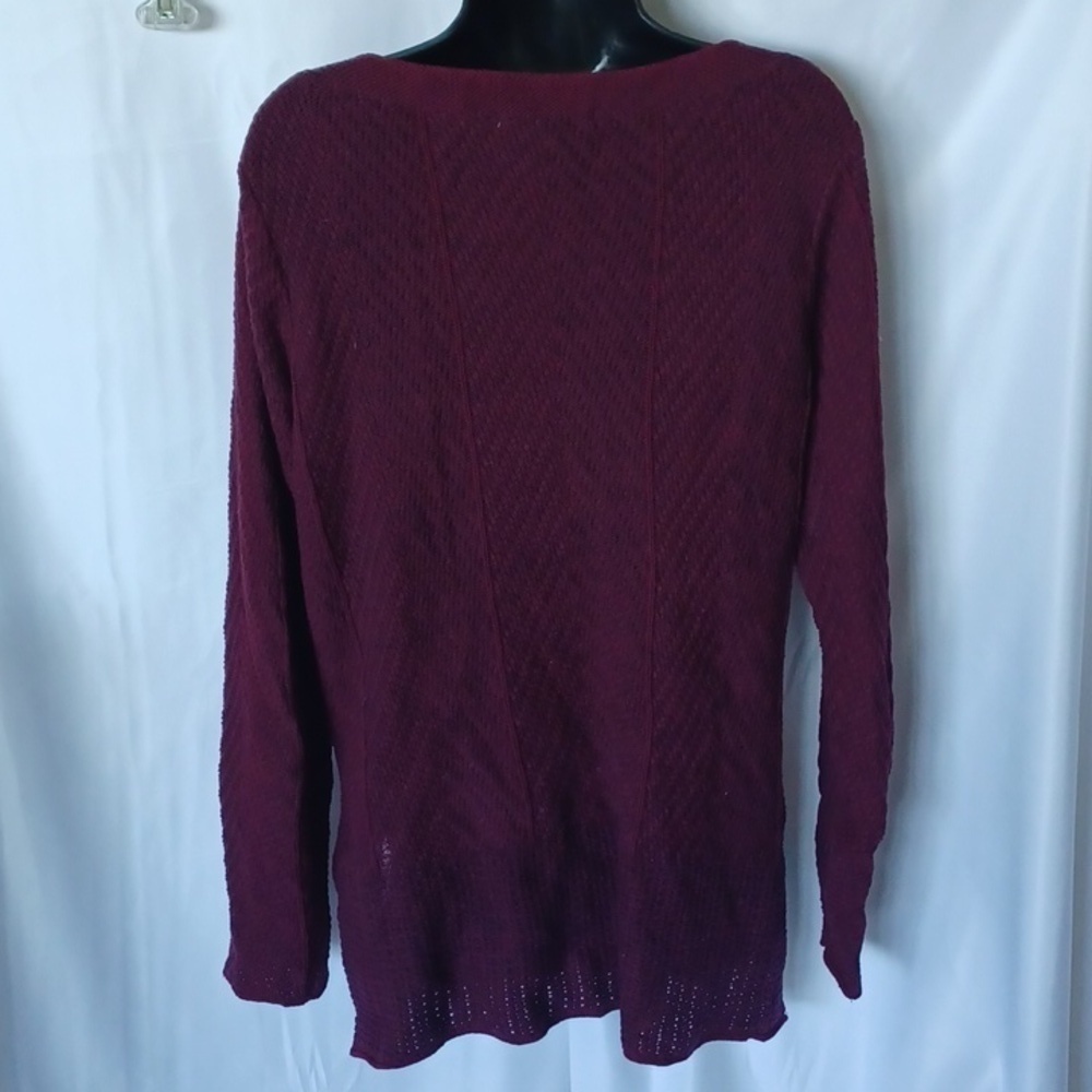 eight eight eight cotton dark red/burgundy sweater - Picture 4 of 7